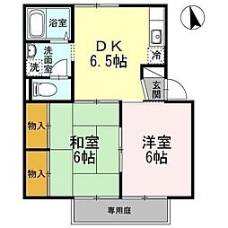サンシャインコーポユーカリ 2DKの間取図画像