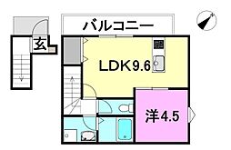 ベルグレイヴィア堀江駅前プレミアム 1LDKの間取図画像