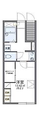 レオパレスプレジデント 1Kの間取図画像