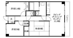 スカール今村 3LDKの間取図画像
