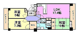 パーク・ハイム東芦屋町 3LDKの間取図画像