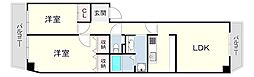グランフォルム御影山手 2LDKの間取図画像