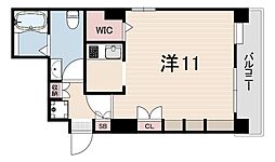 オリエントコート ワンルームの間取図画像