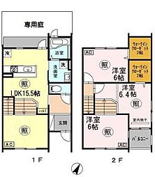コージィコート 3LDKの間取図画像