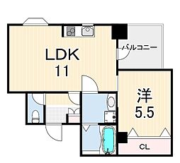 陽光プラザ 1LDKの間取図画像