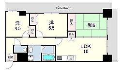 フィール神戸 3DKの間取図画像