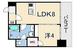 ブエナビスタ神戸イースト 1LDKの間取図画像
