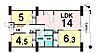 間取り：3LDK、専有面積70.17m2、バルコニー面積8.81m2