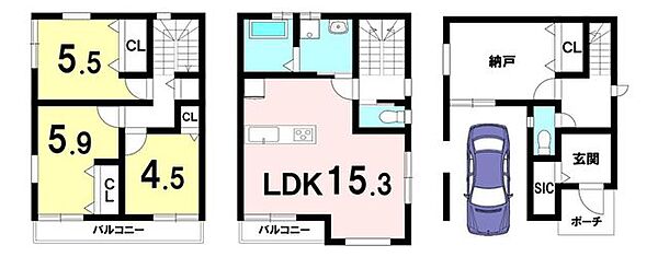 価格3、880万円、土地面積61.24m2、延床面積97.74m2◆お気軽にお問い合わせください♪水曜日も営業しております。