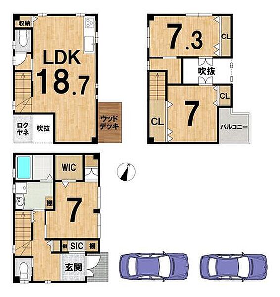 間取りを拡大表示