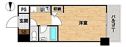 エスリード新大阪第7 1Kの間取図画像