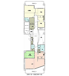 六本松パークホームズ 4LDKの間取図画像