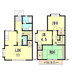タウンハウスMKB 3LDKの間取図画像