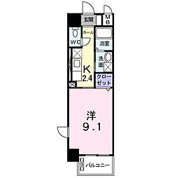 クリーモア・藏 1Kの間取図画像