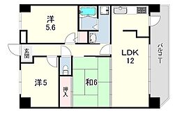 プレステージ南大久保 3LDKの間取図画像