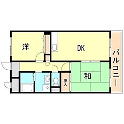 エトワール西神戸 2DKの間取図画像