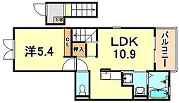 グレイス大町 1LDKの間取図画像