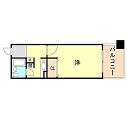 西神糀台ミオ 1Kの間取図画像