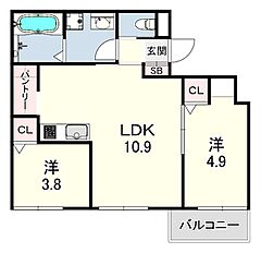 物件の間取り