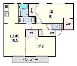 ガーデンハイツ 2LDKの間取図画像