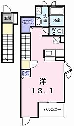 フラッツNKT ワンルームの間取図画像