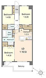 間取図画像 3LDK