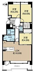 アイビーハイム福住東センター・ポルト 3LDKの間取図画像