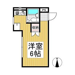 フォレストマンション房山 ワンルームの間取図画像