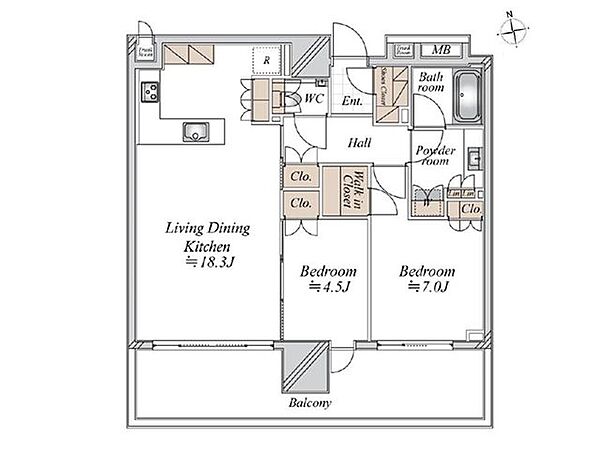 専有面積70.12m2、2LDK＋WIC＋SIC、34990万円お気軽にお問い合わせください