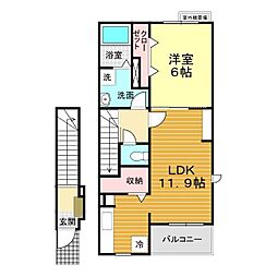 サンリットスクエア 1LDKの間取図画像