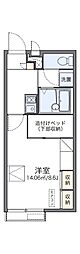 レオパレスカーサ・プラナス 1Kの間取図画像
