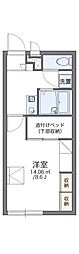 レオパレスLightlife3 1Kの間取図画像