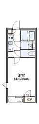 LEONEXTゆたか 1Kの間取図画像
