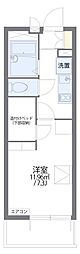 レオパレスマリーンブルー 1Kの間取図画像