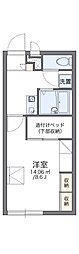 レオパレスLightlife3 1Kの間取図画像