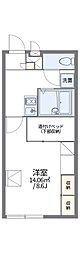 レオパレスアカリーナ 1Kの間取図画像