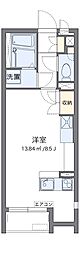 レオネクストやすらが丘2 ワンルームの間取図画像