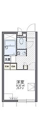 レオパレスフクシマ2 1Kの間取図画像
