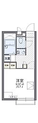 レオパレスフクシマ2 1Kの間取図画像