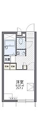 レオパレスフクシマ2 1Kの間取図画像