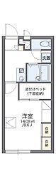 レオパレス姫山 1Kの間取図画像