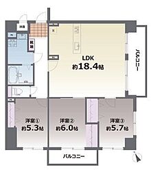間取図画像 3LDK