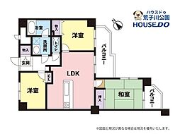 ライオンズマンション南陽町第2 3LDKの間取図画像