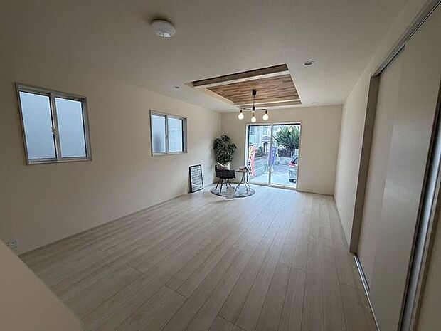 開放感のあるリビング。