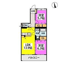 物件の間取り