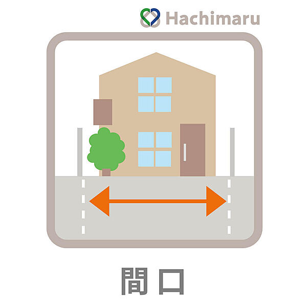 《間口約１４．０ｍ》東側間口が約１４．０ｍとゆとりある広さ！並列駐車場や広いお庭の配置もしやすく、存在感と採光性に優れた住まいを計画していただけます。