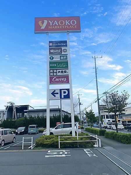 ドラッグストア、生活雑貨店など生活利便施設が集結