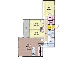 バースシティ・ザ・マーク鷺沼 3LDKの間取図画像