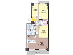 コスモ戸塚リベラヒルズA棟 3LDKの間取図画像