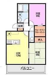 エクセレントユキ 2LDKの間取図画像